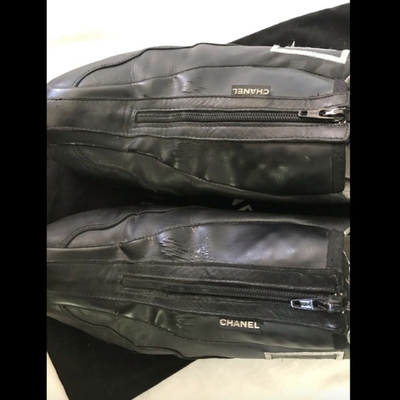 Chanel Women Shoes Sport Sneakers Leather Logo 39 - Picture 7 of 9